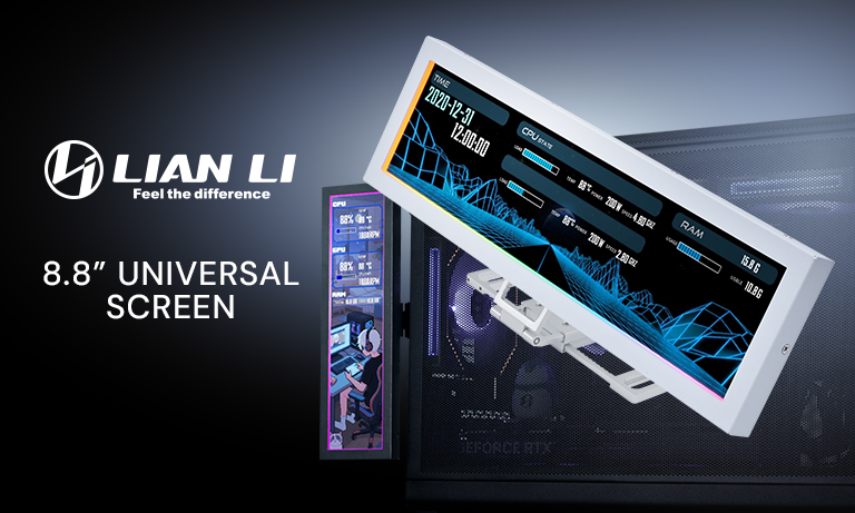 Lian Li 8.8" univerzális kijelző – prémium vizuális élmény